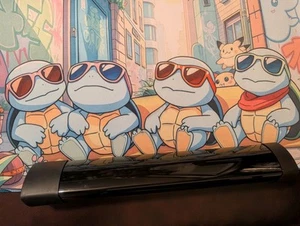 Squirtle Squad Stitched Playmat + BCW Playmat Tube mit Würfelkappe - Smoke - Bild 1 von 3