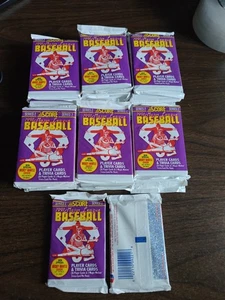 1991 Score MLB Baseball Series 2 Pack (16 Cards + 1 Trivia Card) - Free Shipping - Picture 1 of 1