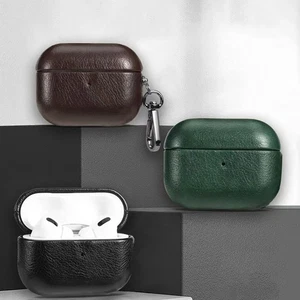 Silicone+PU Leather Airpods Case Cover for AirPods Pro 3rd Gen 2025 /Pro 2nd Gen - Bild 1 von 17