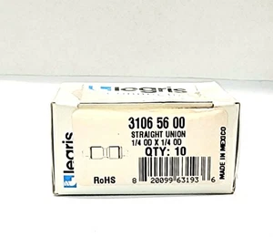 Legris 3106 56 00 Box of 10 Union Fittings 1/4" Tube Size New - Picture 1 of 2