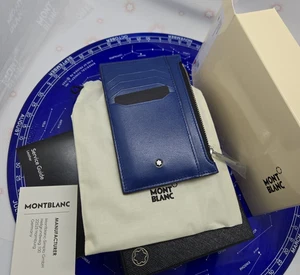 $340 MSRP - Montblanc 129687 8cc MEISTERSTÜCK POCKET HOLDER ZIPPED POCKET - Picture 1 of 9