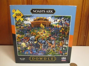 Dowdle Volkskunst Puzzle 500 Stck. Arche Noah 16 Zoll x 20 Zoll NEU in Box USA - Bild 1 von 5