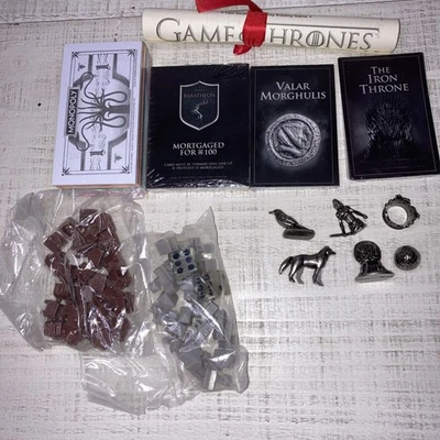 Juego de Tronos Edición Coleccionista Monopolio Juego Piezas Fichas de Dinero y Más Foto 1 de 4