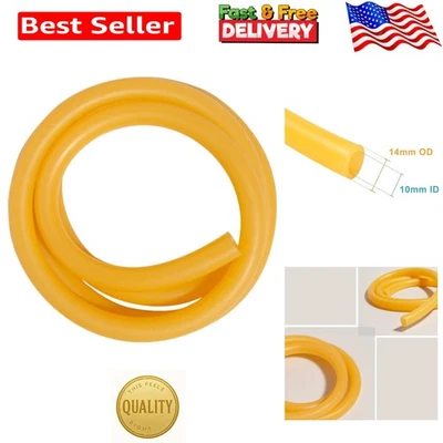 Durable 8M Natural Latex Rubber Hose - 3/8" ID, Perfect for Slingshots & Fishing - Image 1 of 4
