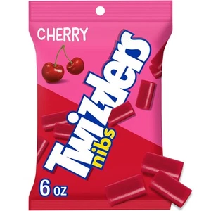 TWIZZLERS NIBS Cherry Candy Bags, 6 oz (12 Count) 6 Ounce (Pack of 12) - Picture 1 of 7