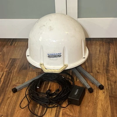 Winegard GM-1518 Carryout White Automatic Portable Satellite TV Antenna Camping - Image 1 of 4