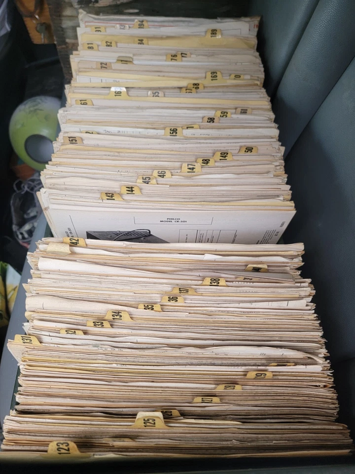 1950s SAMS Photofact Folder Sets # 123-194 Radio TV Electronic Manuals - Image 1 of 1