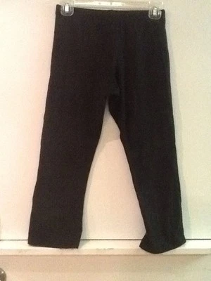 Prospirit Mujer Negro Recortado Leggings Capri S Pequeño Foto 1 de 3