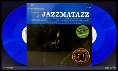 GURU Jazzmatazz (Volume 1) 2LP on BLUE VINYL New SEALED - Image 1 of 3