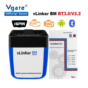 Vlinker BM ELM327 for BMW Scanner Wifi Bluetooth 4.0 OBD2 OBD 2 Car Diagnostic A - Picture 1 of 12