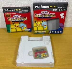 Pokemon Mini Pokemon Shock Tetris NINTENDO Japan with box manual Cartridge - Picture 1 of 13