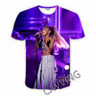 New Fashion Ariana Grande  3D Printed Casual T-shirts for Women/men