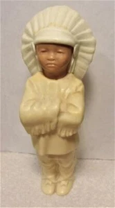 Vintage Calumet Baking Co 5.5" Native American Indian Chief Celluloid Toy Promo - Picture 1 of 1
