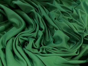 Single Jersey Fashion Fabric, Per Metre - Plain - Shamrock Green - Picture 1 of 3