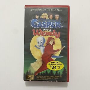 Casper Meets Wendy (VHS, 1998) Family Fantasy Horror Movie Video Hillary Duff