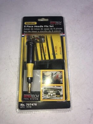 General Tools 707476 Chromium Alloy Steel Swiss Pattern Needle File Set - Image 1 of 2