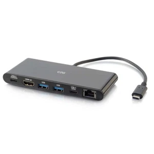 USB-C® 6in-1 Mini-Dockingstation mit HDMI®, Ethernet, USB & Stromversorgung - C2G - Bild 1 von 4