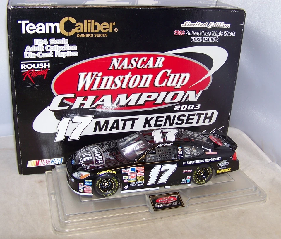 Team Caliber Plaque 2003 #17 Smirnoff Ice Winston Cup Champion Matt Kenseth 9x7