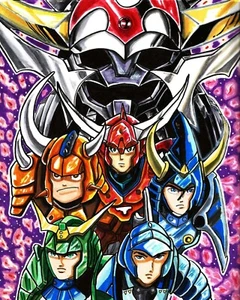 RONIN WARRIORS ANIME ART FRIDGE MAGNET Home Kitchen Print - Imagen 1 de 1