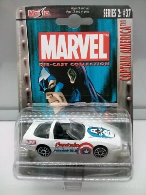 Maisto Marvel Series/Chevy C4 Corvette ZR1 — белый — Captain America — модель x1 - Изображение 1 из 4