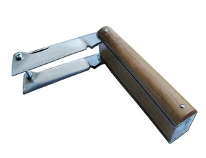 Double Blade Grafting Pruning Budding Knife, Folding, Wood, Handmade -High Ca... - Picture 1 of 6