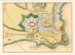 1996 Fort Ticonderoga Tea Party Invite Card Map Preservation New York State USA