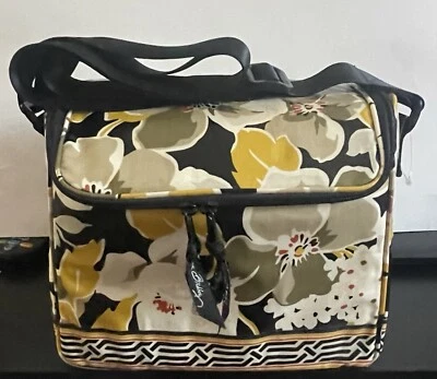 Vera Bradley Stay Cooler sacola de almoço isolada padrão madeira de cachorro - Imagem 1 de 4