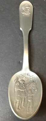 Franklin Mint Caesar Rodney Revolutionary War Hero Collectible Spoon Pewter - Image 1 of 4