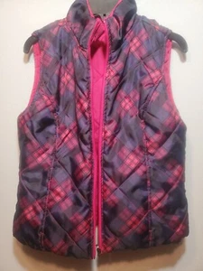Womens SJB Double-sided Quilted Snow Vest Zip up Sz M - Picture 1 of 9