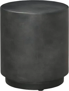 HOMCOM Round Side Table, Lightweight Accent Table with Concrete Dark Gray - Picture 1 of 10