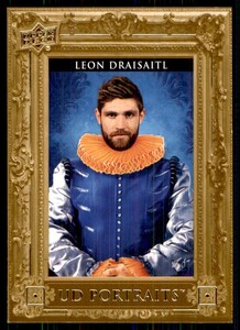 2023-24 Upper Deck Series 1 UD Portraits Leon Draisaitl Edmonton Oilers #P-25