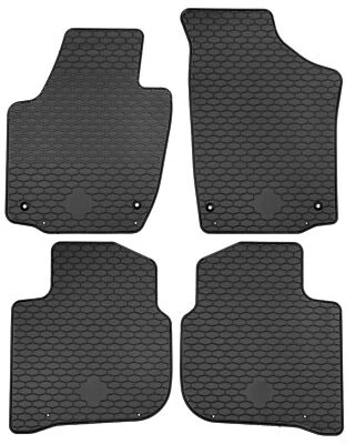 Tapis de sol en caoutchouc pour Skoda Rapid Berline / Liftback 2012-2019 - Photo 1/4