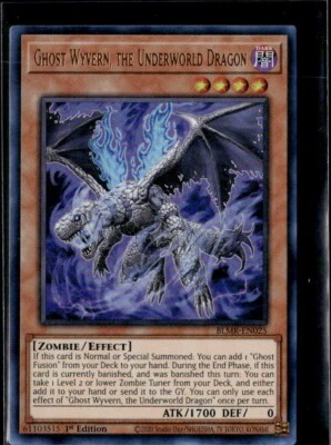 Yugioh Ghost Wyvern 1st Edition Battle Of Legends: Monsterous Revenge Holo LP - Image 1 of 2
