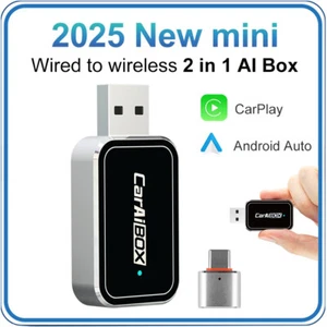 Wireless CarPlay Adapter USB Dongle For Android Auto & Apple Carplay Plug &Play - Picture 1 of 14