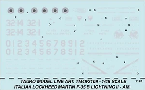 TAURO MODEL TM48/2109 LOCKHEED-MARTIN F-35 B LIGHTNING II - AERONAUTICA MILITARE - Foto 1 di 2
