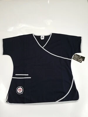 Scrub Dubz Winnipeg Jet's NHL Scrub Top Women size XL Navy Blue - Image 1 of 4