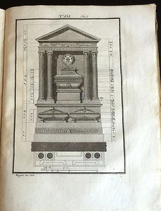 1796 ANDREA PALLADIO ARCHITETTURA MAUSOLEO DEL CONTE LEONARDO PORTO - Imagen 1 de 1