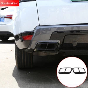 Für Land Rover Range Rover Sport 2018-19 Schwarze Auspuffblende Abdeckung - Bild 1 von 6