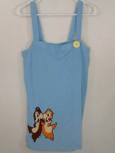 Chip 'N' Dale Disney Towel Wrap Cover Up Terry Cloth Size Medium Blue ( RARE ) - Picture 1 of 6