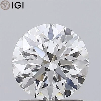 G Color VVS2 Clarity 1.05 CT. Round Cut CVD Lab Grown Diamond with IGI Certified - Image 1 of 4