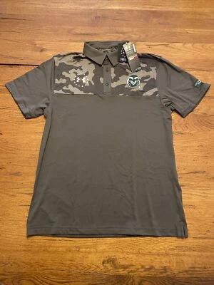 NEW NWT Colorado State Rams Under Armour Men's Camo Freedom Polo Shirt Medium - Image 1 of 4