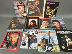 Libri, riviste, poster, cimeli Bruce Springsteen vintage, lotto di 12 oggetti - Foto 1 di 9