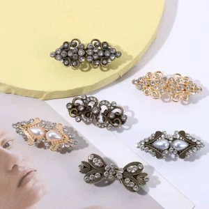 Clips for Women Girls Brooch Cardigan Clip Sweater Swirl Clip Cape Cloak Clips - Picture 1 of 22