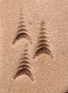 Herramientas de cuero serie Pro Crafter - sello de pie de mula de pandilla tamaño 7/16" x 1/4" - Imagen 1 de 4