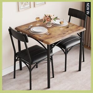 Dining Set Table and Upholstered Bench & Chairs Dinette for Small Space Kitchen