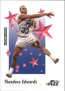 1991-92 SkyBox Basketball #511 Blue Edwards Rising Star