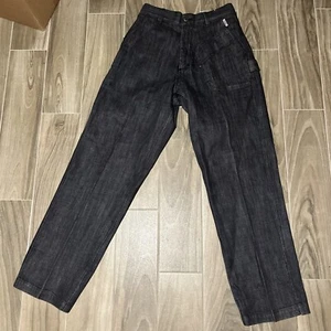 Vintage Fubu Jeans Mens 32x34 Faded Black Wash Rare Y2K Baggy Fit - Picture 1 of 13