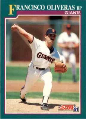 1991 Score MLB Francisco Oliveras #635 - Image 1 of 2