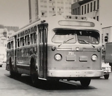 1973 Southeastern Pennsylvania SEPTA Bus #751 Route 7 B&W Photo Philadelphia