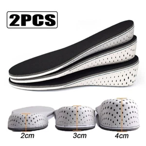 Memory Foam Shoe Heel Lift Height Increase Insoles Foot Pad Insert Riser Unisex - Picture 1 of 19